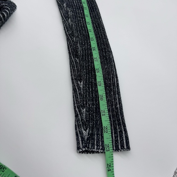 Revolve Cheap Monday Black and Gray Ribbed Turtleneck Sweater, Size Medium - Picture 9 of 10